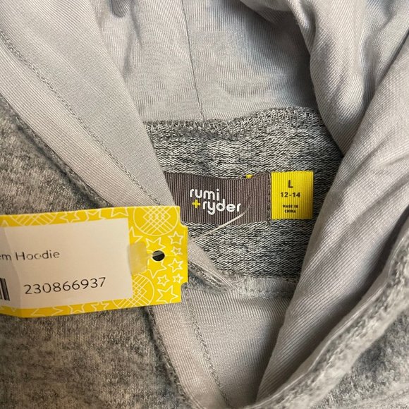 Rumi‎ & Ryder girls grey hoodie 12/14 NEW - Picture 4 of 6